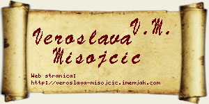 Veroslava Misojčić vizit kartica